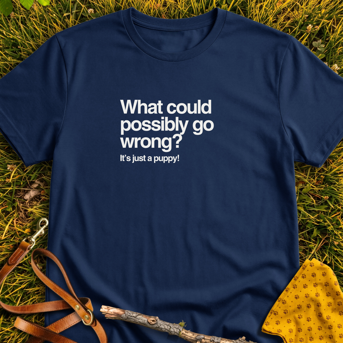 It's Just a Puppy T-shirt T-shirt in Navy - Furever Mode rescue dog tee