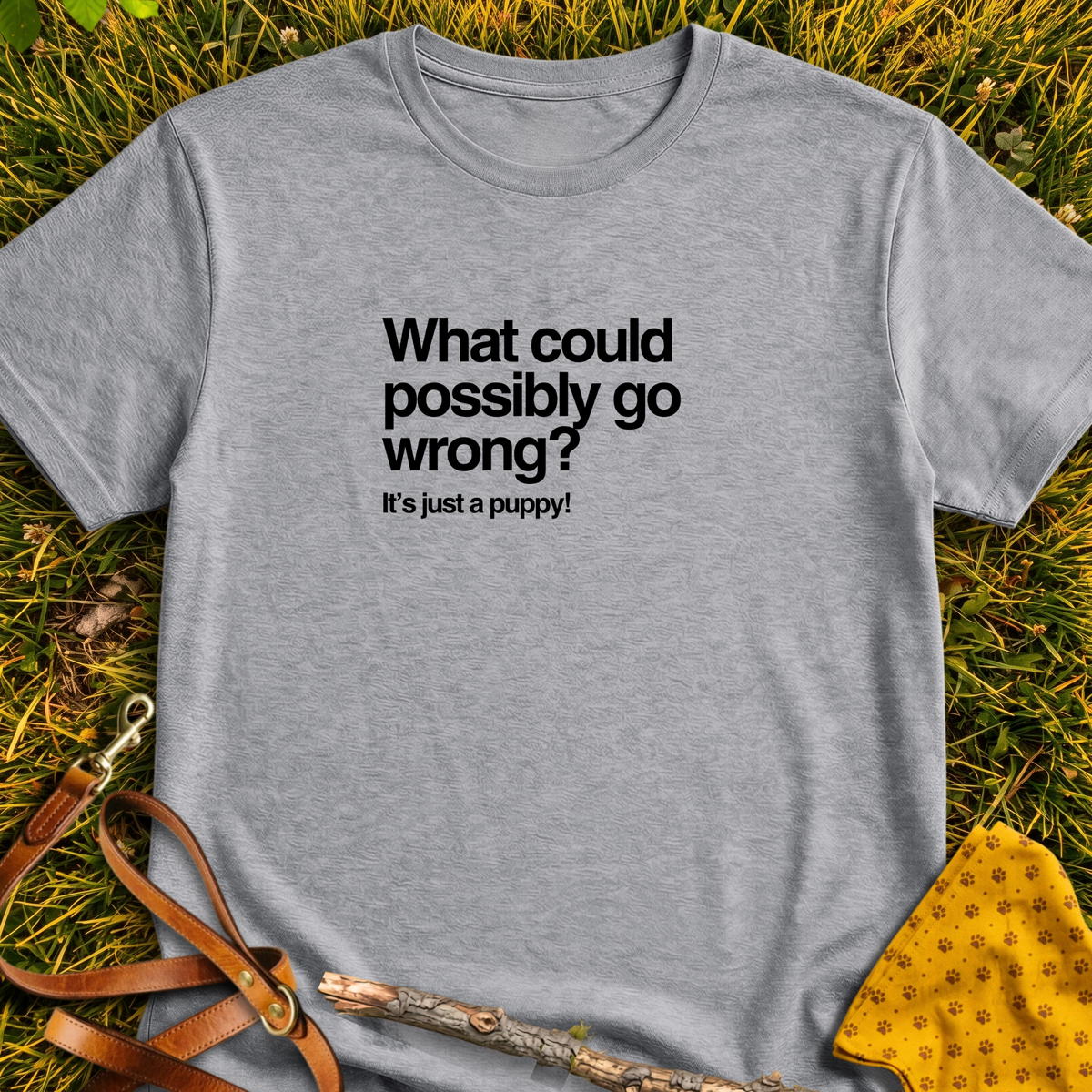 It's Just a Puppy T-shirt T-shirt in Sport Grey - Furever Mode rescue dog tee
