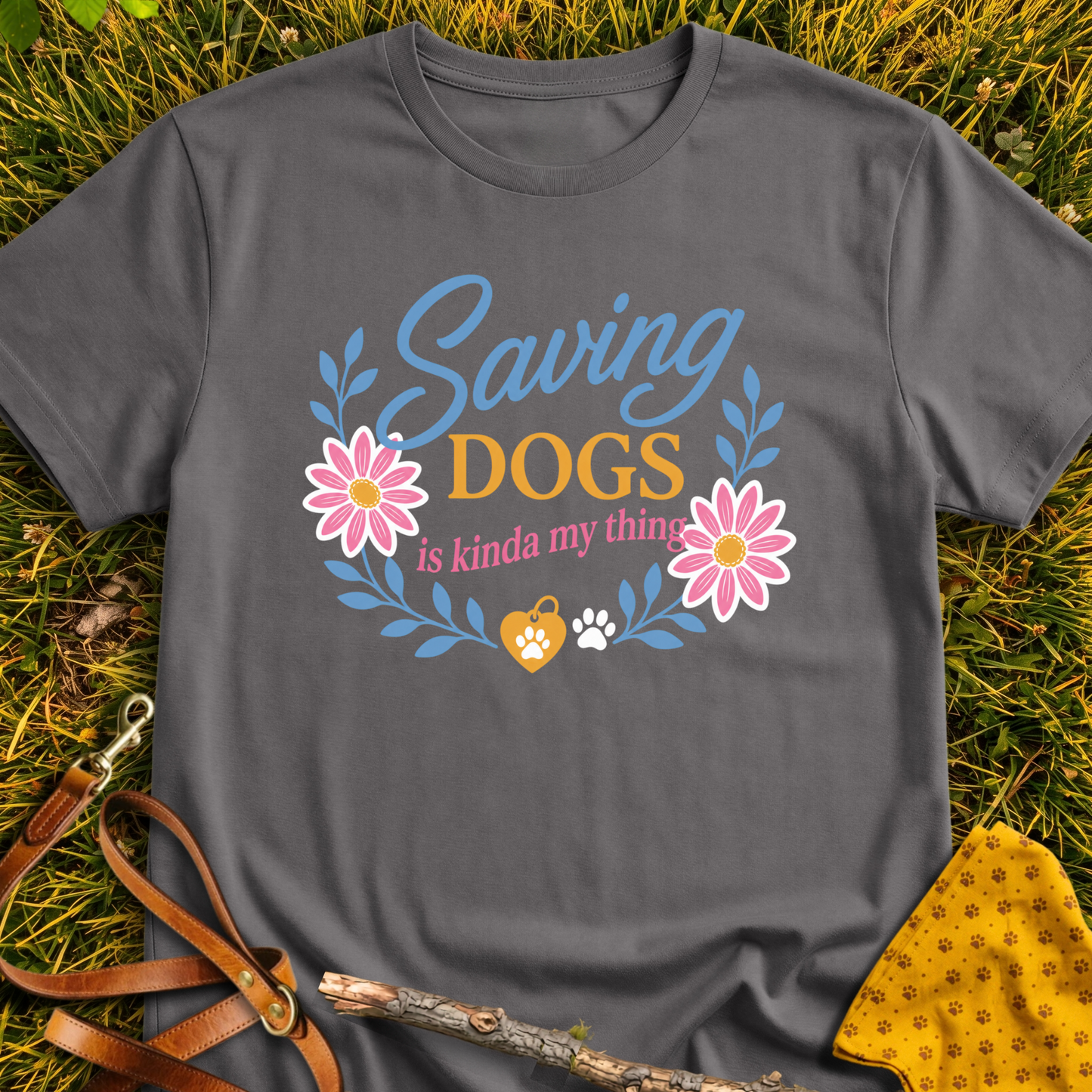 It's My Thing T-shirt T-shirt in Charcoal - Furever Mode rescue dog tee