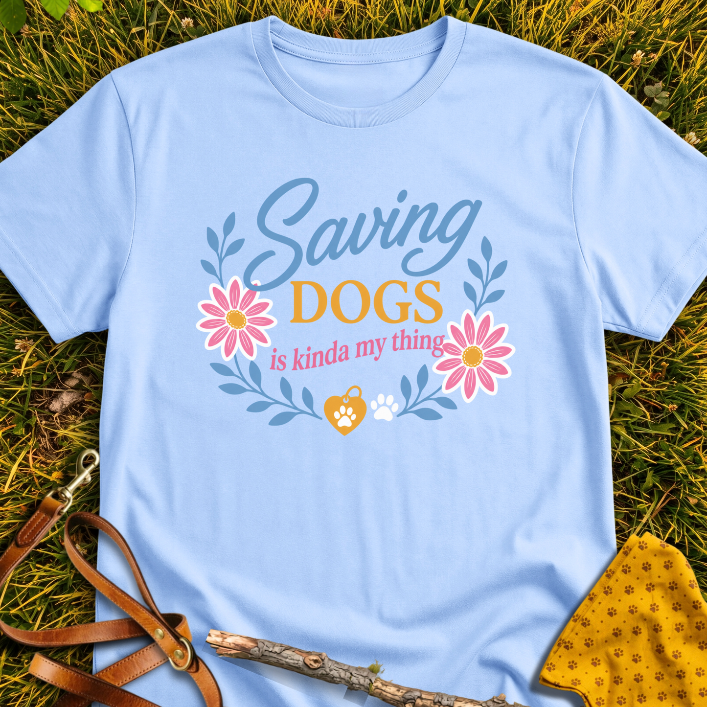 It's My Thing T-shirt T-shirt in Light Blue - Furever Mode rescue dog tee