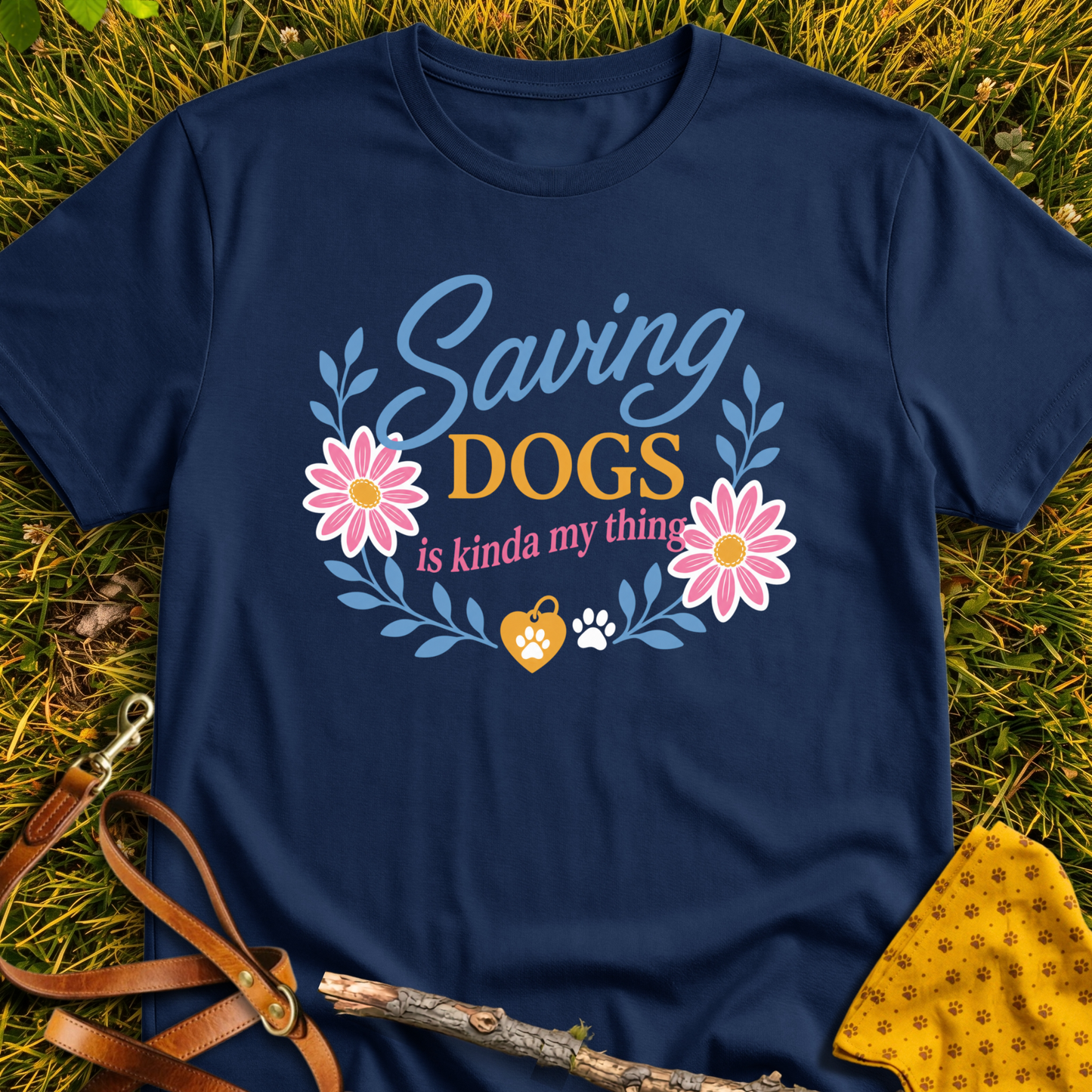 It's My Thing T-shirt T-shirt in Navy - Furever Mode rescue dog tee