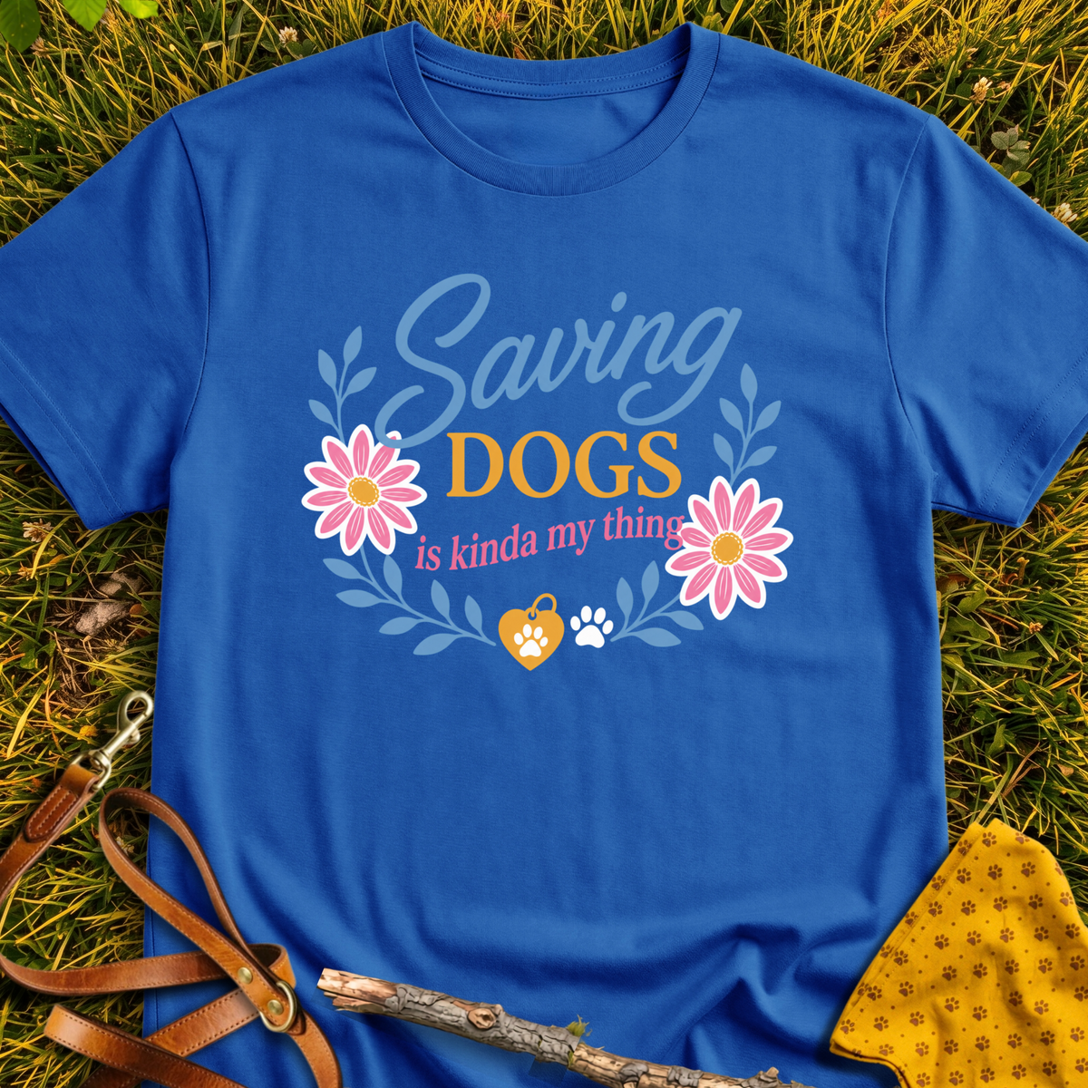 It's My Thing T-shirt T-shirt in Royal - Furever Mode rescue dog tee