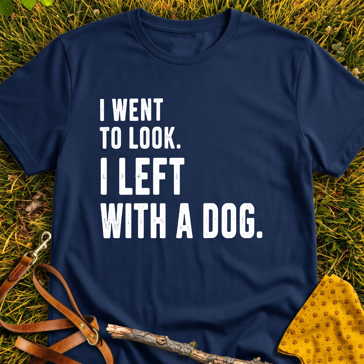 Just Looking T-shirt T-shirt in Navy - Furever Mode rescue dog tee