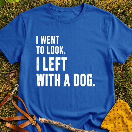 Just Looking T-shirt T-shirt in Royal - Furever Mode rescue dog tee