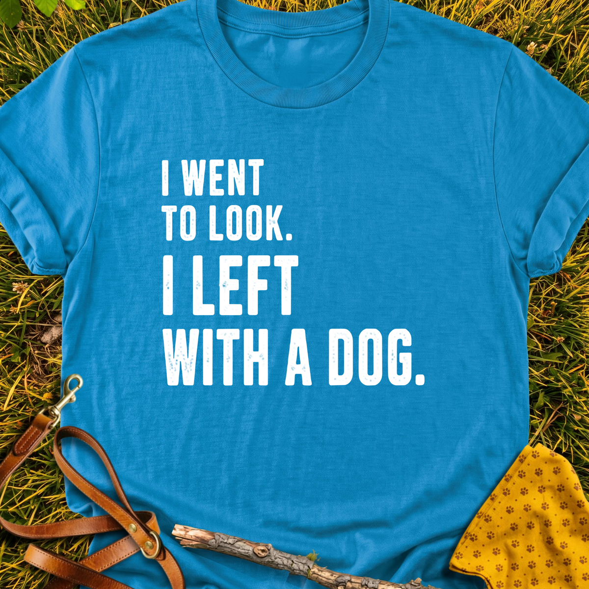 Just Looking T-shirt T-shirt in Sapphire - Furever Mode rescue dog tee