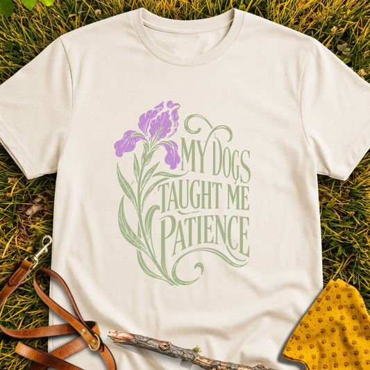 Learned Patience T-shirt T-shirt in Natural - Furever Mode rescue dog tee
