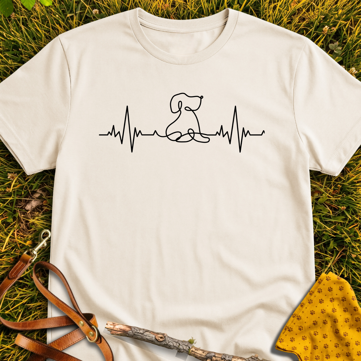 Lifeline Dog T-shirt T-shirt in Natural - Furever Mode rescue dog tee