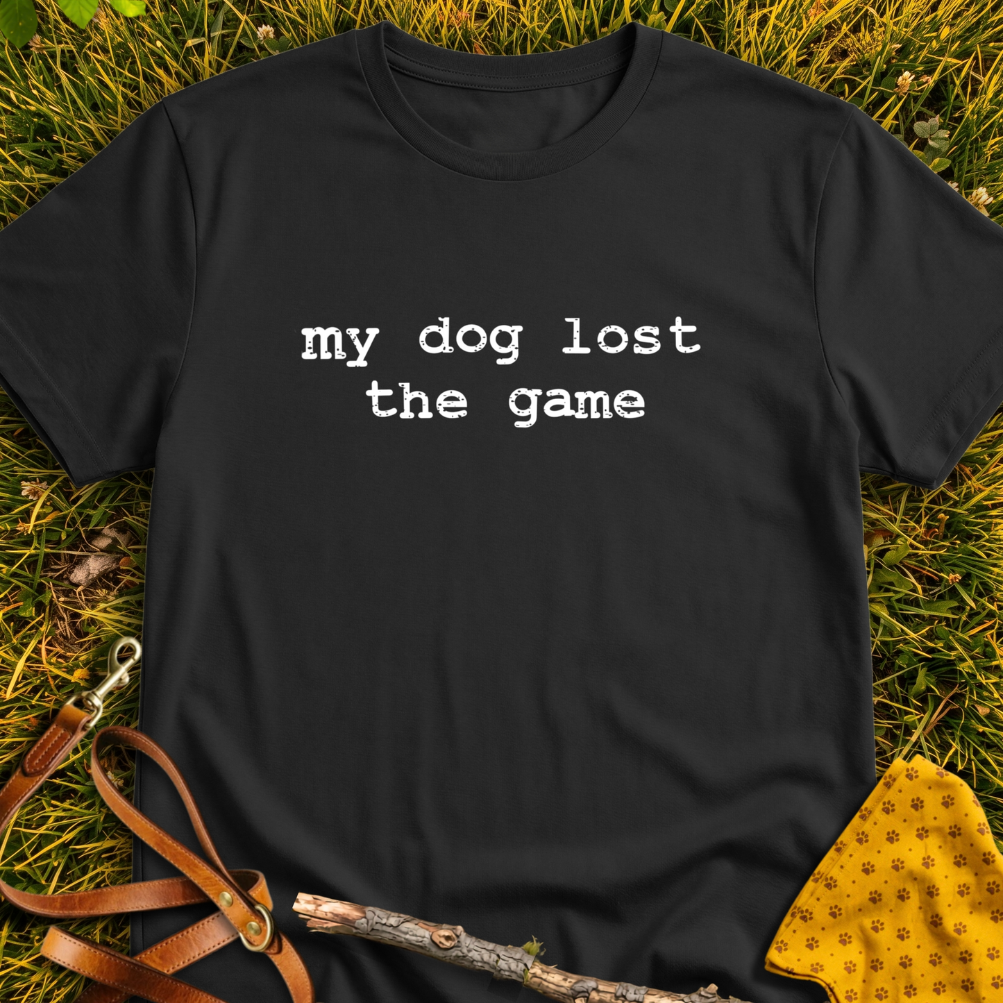 Lost the Game T-shirt T-shirt in Black - Furever Mode rescue dog tee