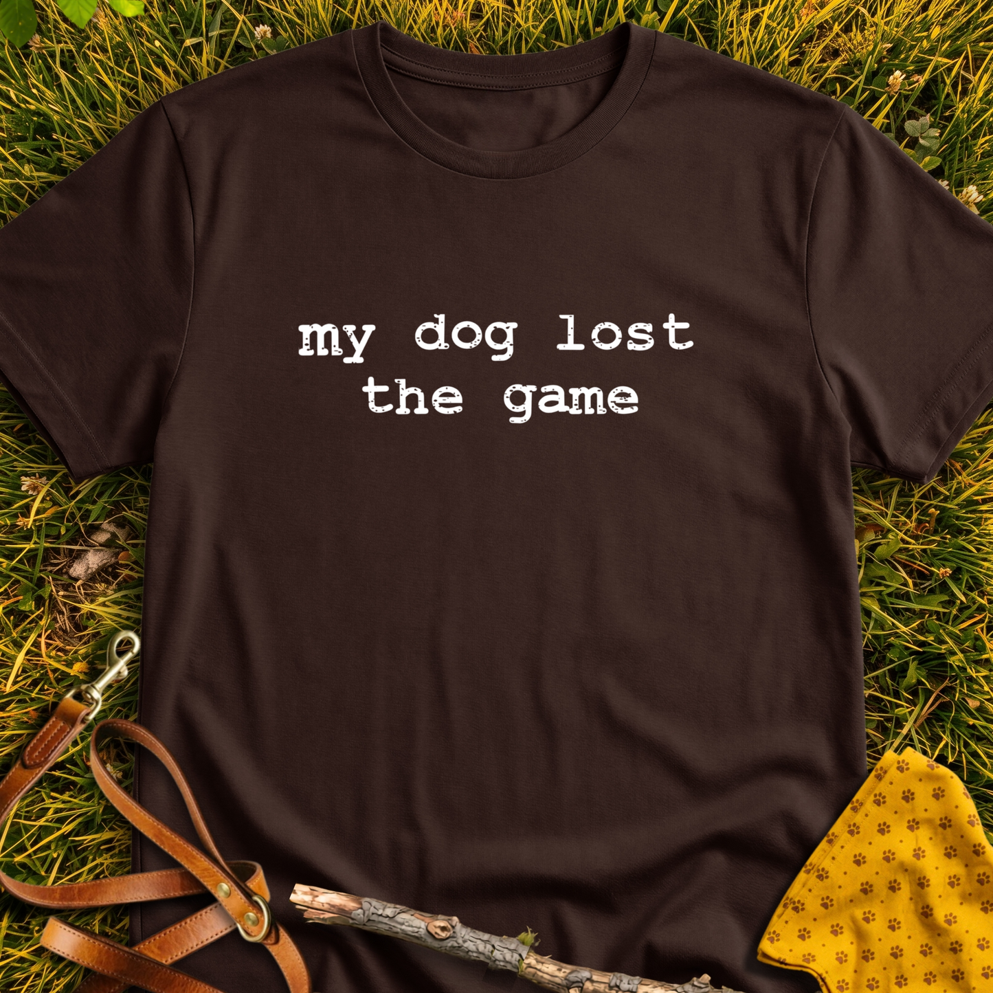 Lost the Game T-shirt T-shirt in Dark Chocolate - Furever Mode rescue dog tee