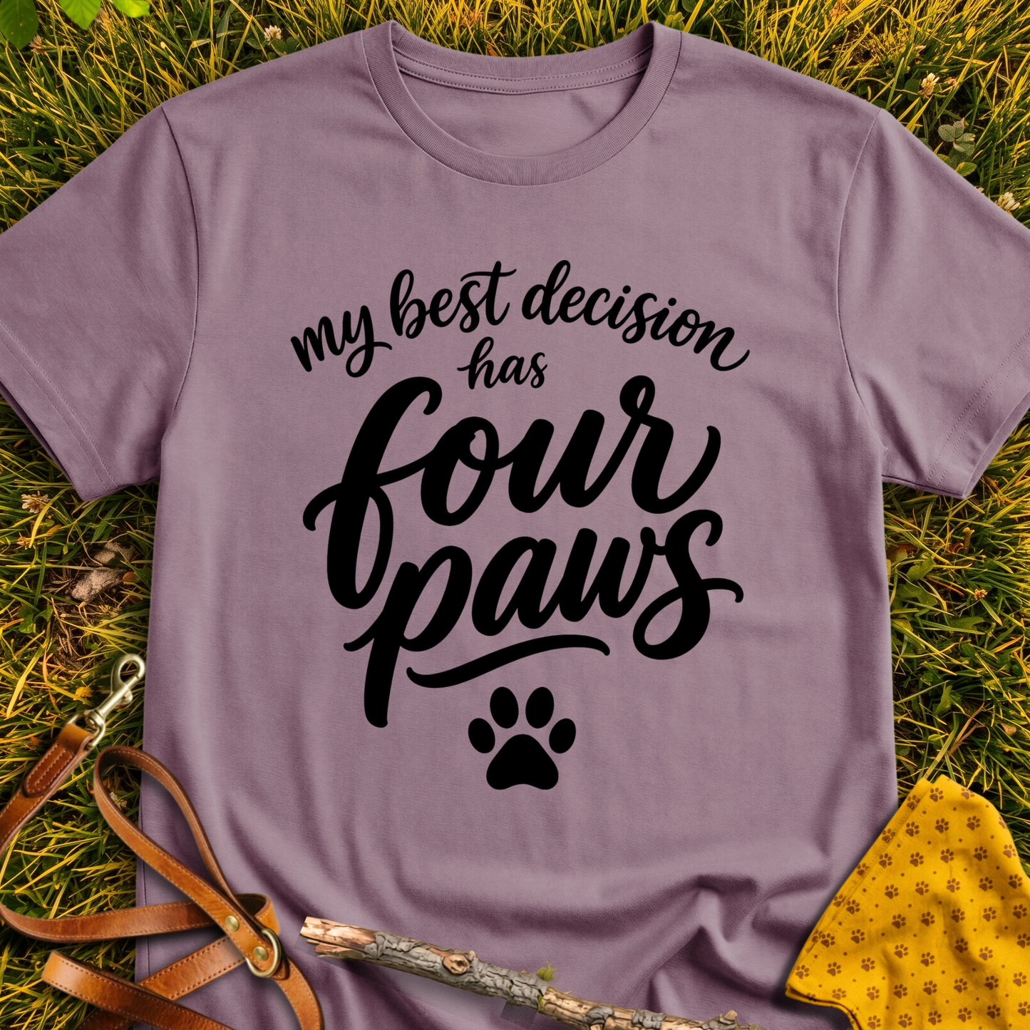 My Best Decision T-shirt T-shirt in Paragon - Furever Mode rescue dog tee