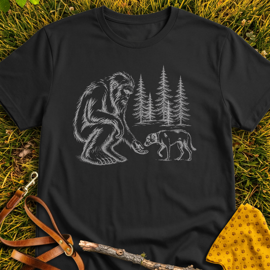 New Friends T-Shirt T-shirt in Black - Furever Mode rescue dog tee