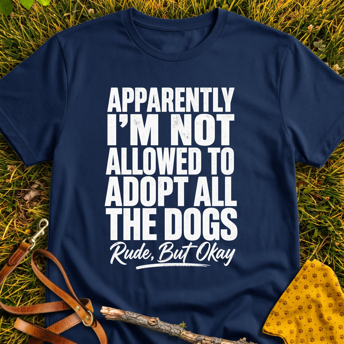 Not Allowed T-shirt T-shirt in Navy - Furever Mode rescue dog tee