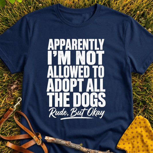 Not Allowed T-shirt T-shirt in Navy - Furever Mode rescue dog tee
