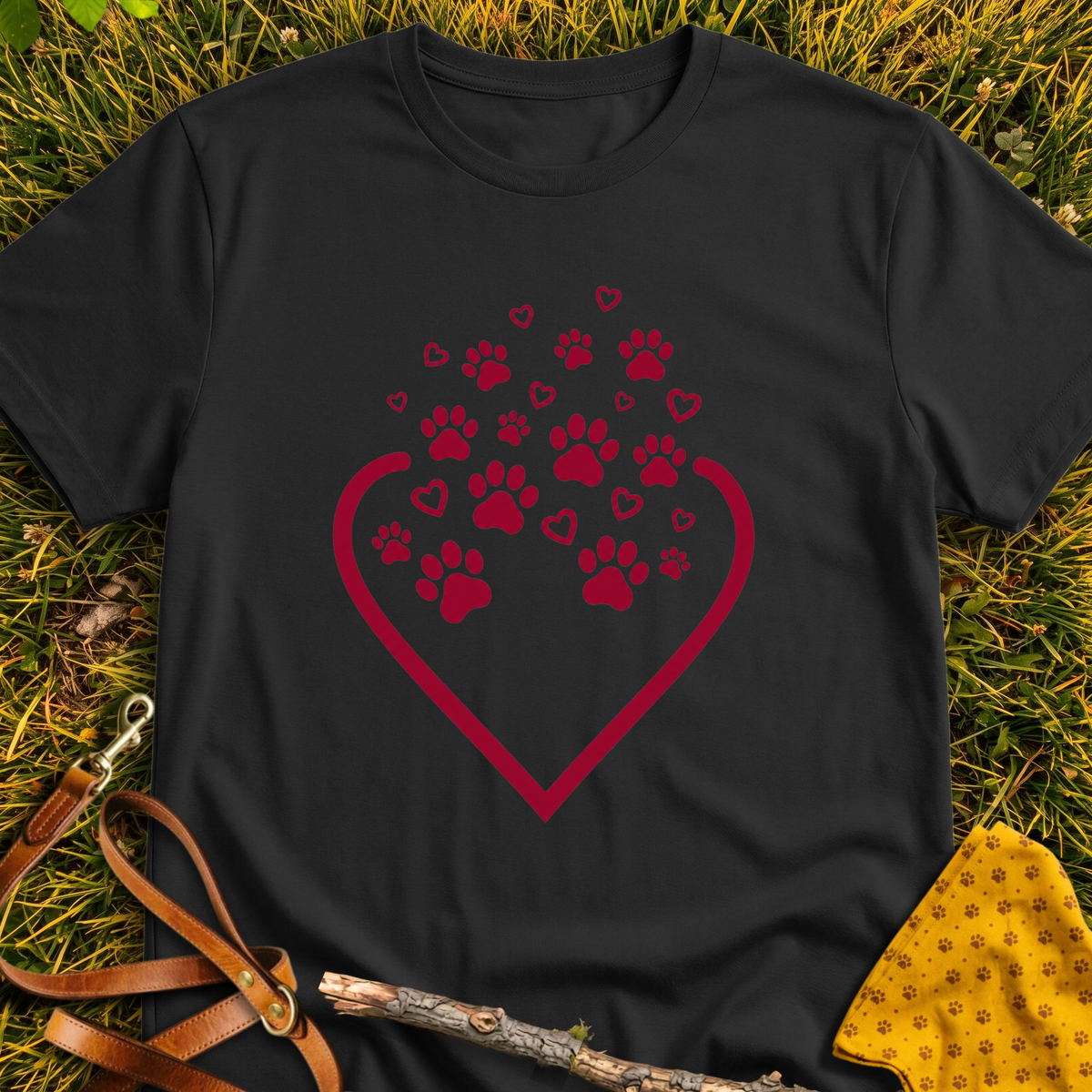Overflowing T-shirt T-shirt in Black - Furever Mode rescue dog tee