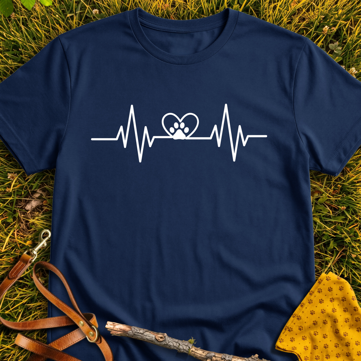Pawbeat T-shirt T-shirt in Navy - Furever Mode rescue dog tee