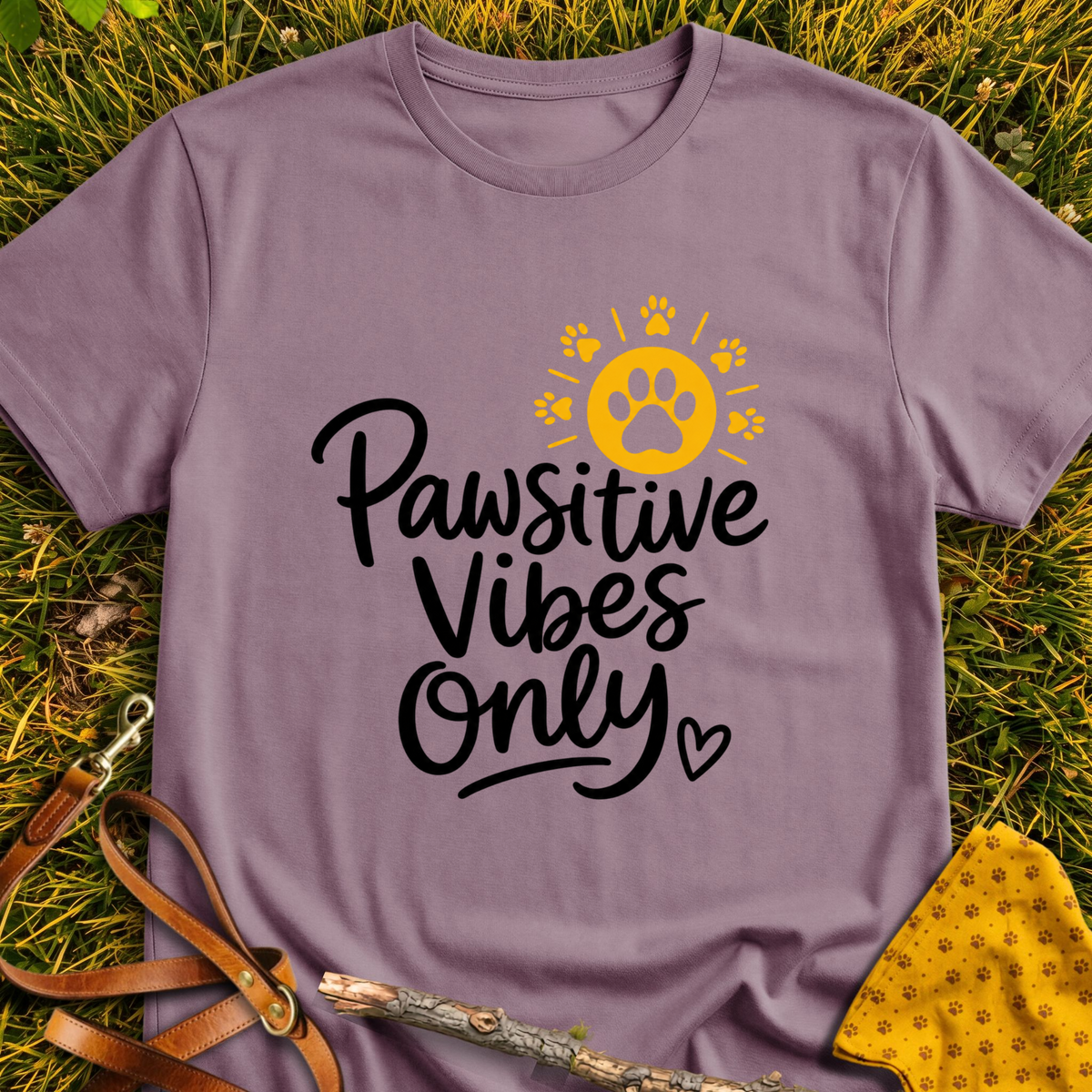 Pawsitive T-shirt T-shirt in Paragon - Furever Mode rescue dog tee