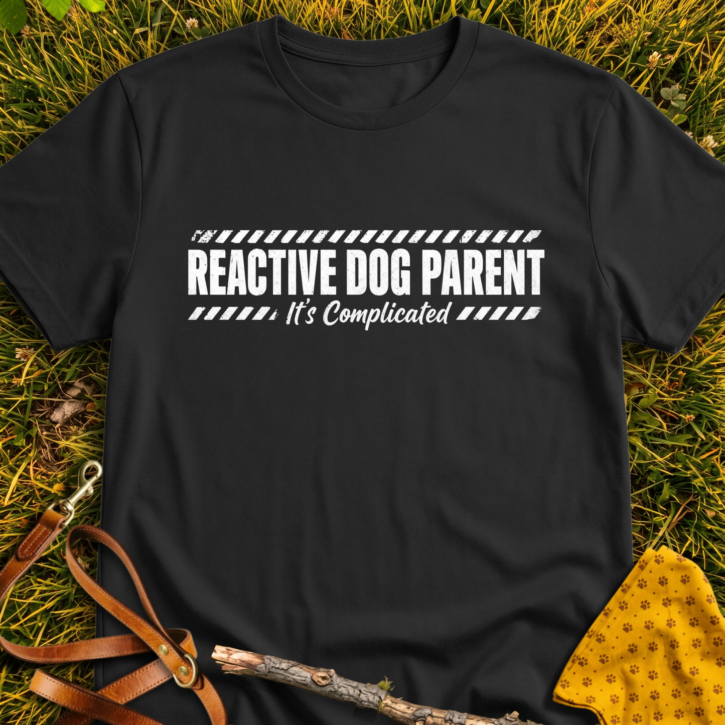 Reactive T-shirt T-shirt in Black - Furever Mode rescue dog tee