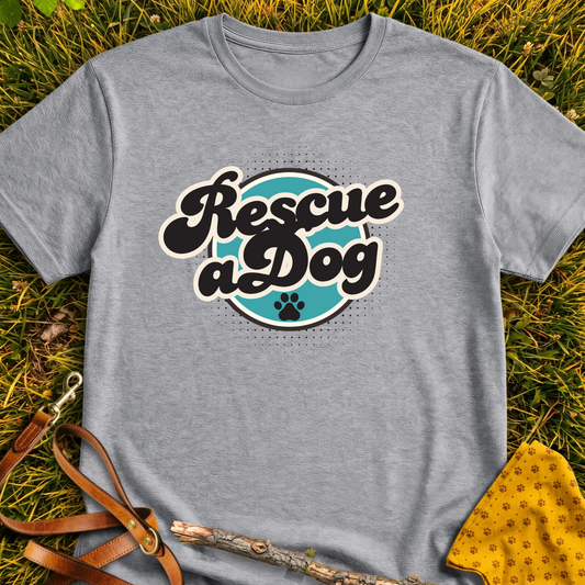 Rescue a Dog T-shirt T-shirt in Sport Grey - Furever Mode rescue dog tee