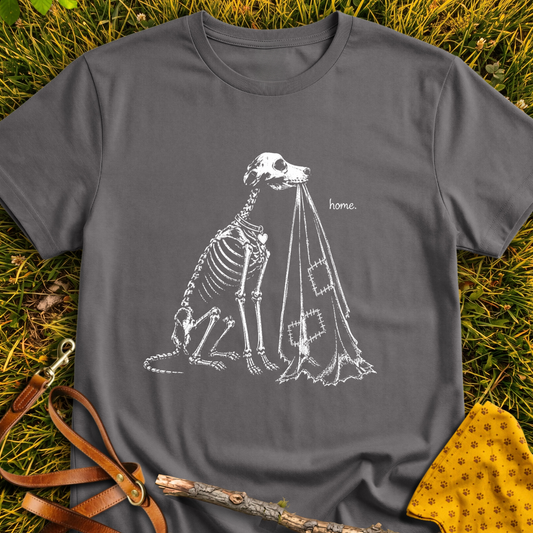 Safe Skelly T-shirt T-shirt in Charcoal - Furever Mode rescue dog tee
