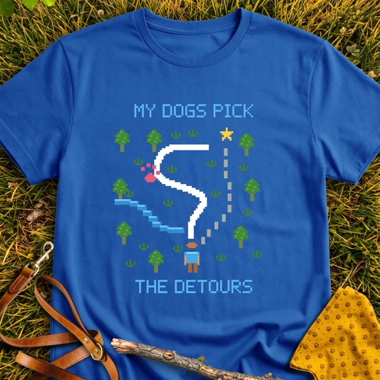Scenic Detours T-shirt T-shirt in Royal - Furever Mode rescue dog tee