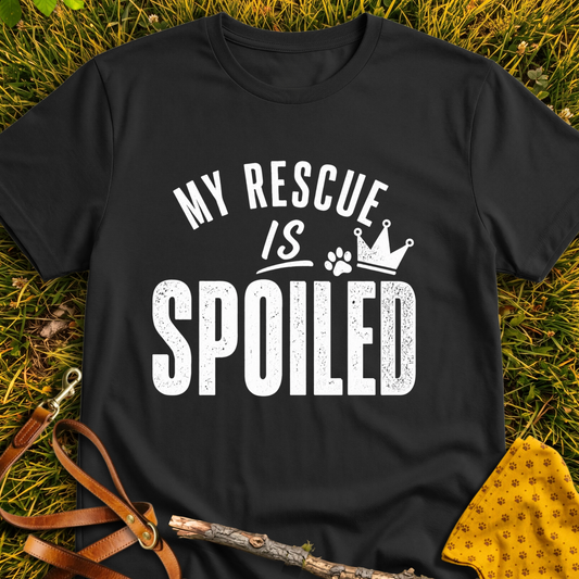Spoiled T-shirt T-shirt in Black - Furever Mode rescue dog tee