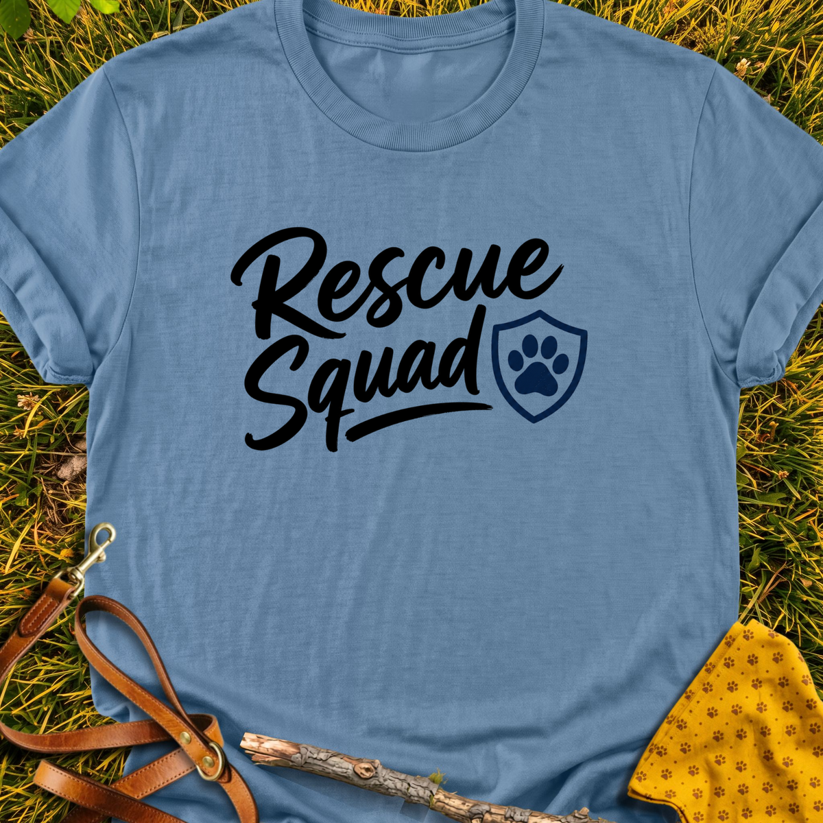 Squad T-shirt T-shirt in Indigo Blue - Furever Mode rescue dog tee