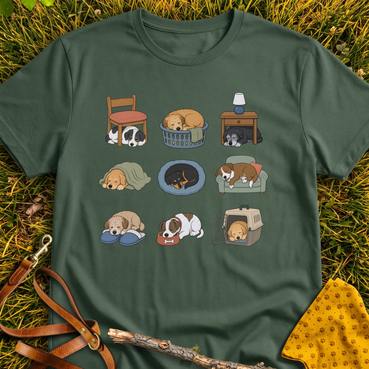 The Rest We Need T-Shirt T-shirt in Military Green - Furever Mode rescue dog tee
