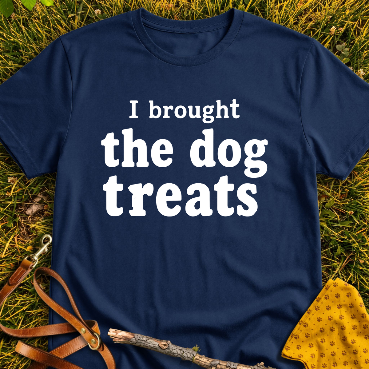 Treat Bringer T-shirt T-shirt in Navy - Furever Mode rescue dog tee