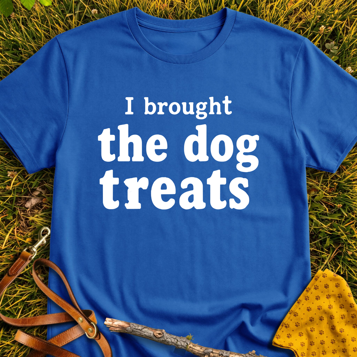 Treat Bringer T-shirt T-shirt in Royal - Furever Mode rescue dog tee