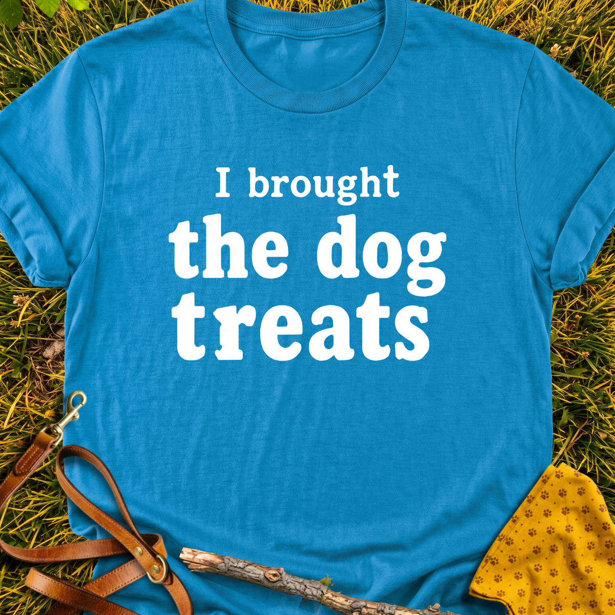 Treat Bringer T-shirt T-shirt in Sapphire - Furever Mode rescue dog tee