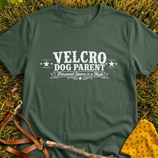 Velcro Dog T-shirt T-shirt in Military Green - Furever Mode rescue dog tee