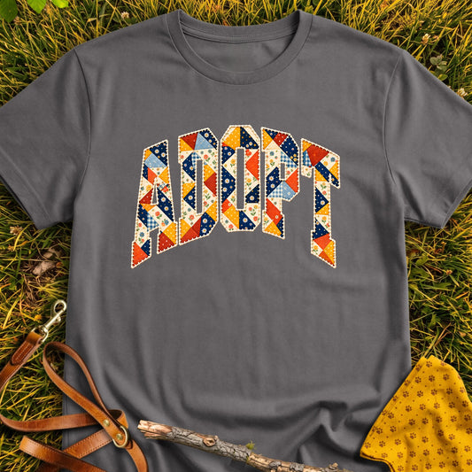 Adopt T-shirt in Charcoal - Furever Mode rescue dog tee