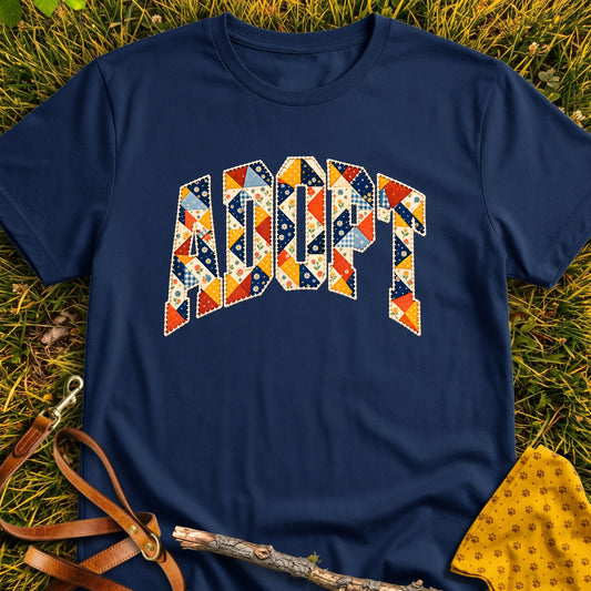 Adopt T-shirt in Navy - Furever Mode rescue dog tee