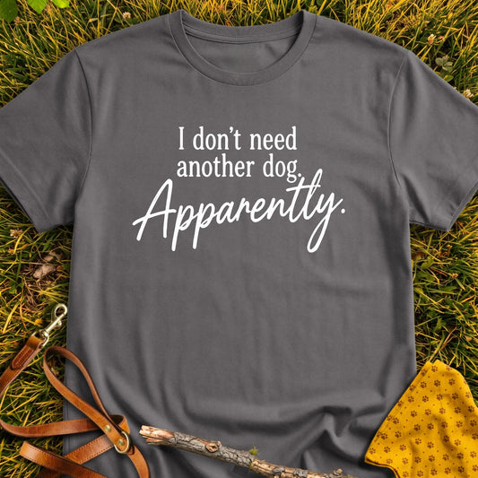 Apparently T-shirt in Charcoal - Furever Mode rescue dog tee