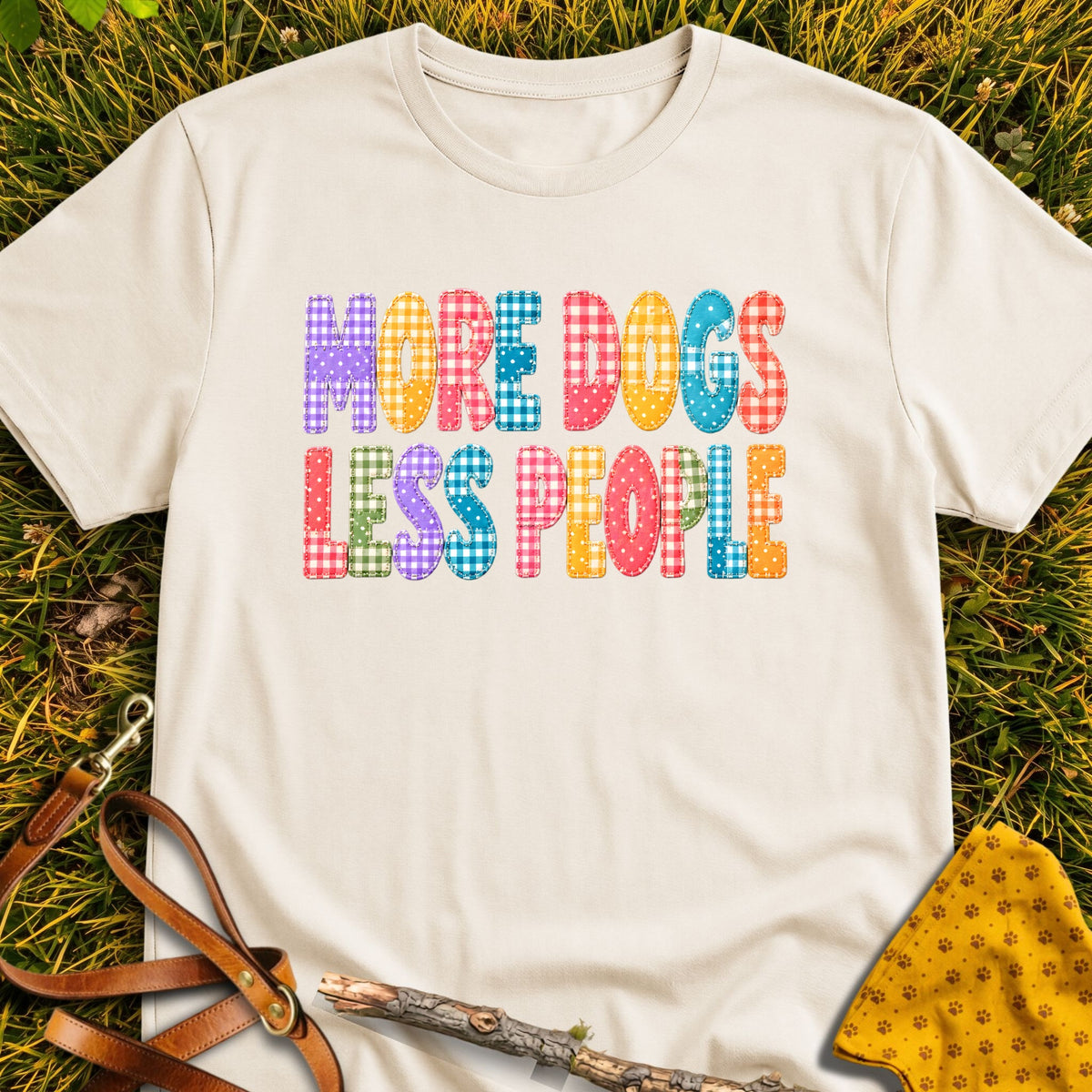 Dog People T-shirt in Natural - Furever Mode rescue dog tee