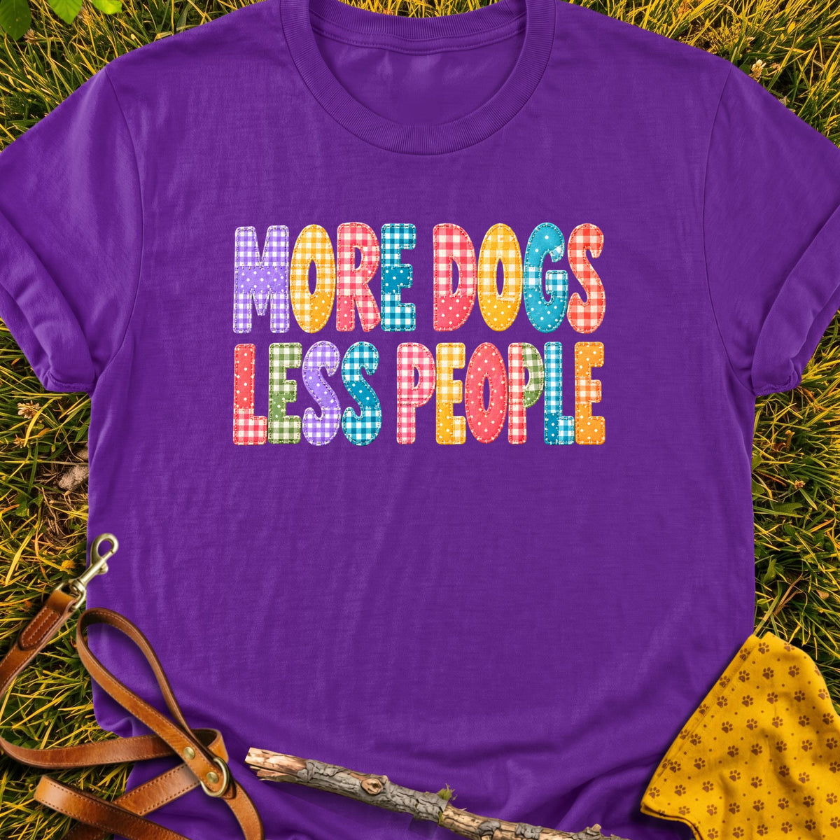 Dog People T-shirt in Purple - Furever Mode rescue dog tee