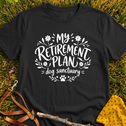 Dog Sanctuary T-shirt in Black - Furever Mode rescue dog tee