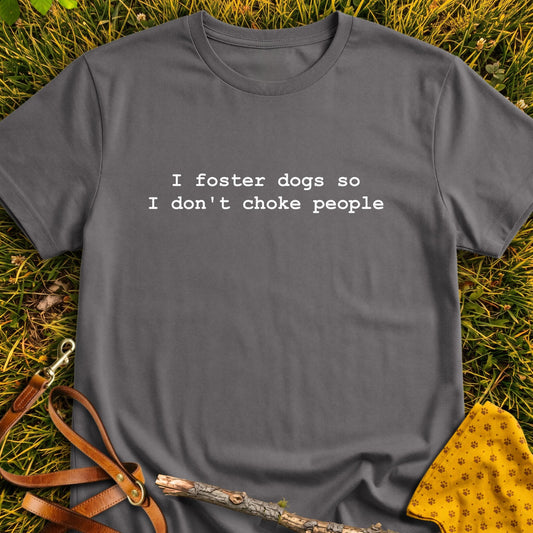 Foster Dogs T-shirt in Charcoal - Furever Mode rescue dog tee