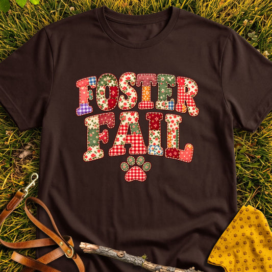 Foster Fail T-shirt in Dark Chocolate - Furever Mode rescue dog tee