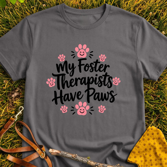 Foster Therapists T-shirt in Charcoal - Furever Mode rescue dog tee