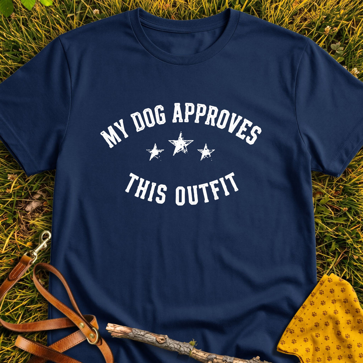 Outfit Approved T-shirt in Navy - Furever Mode rescue dog tee