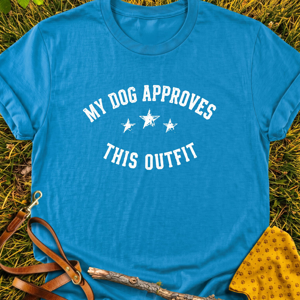 Outfit Approved T-shirt in Sapphire - Furever Mode rescue dog tee