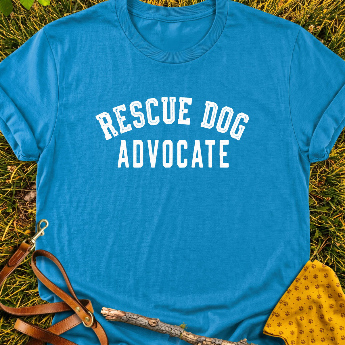 Rescue Advocate T-shirt in Sapphire - Furever Mode rescue dog tee
